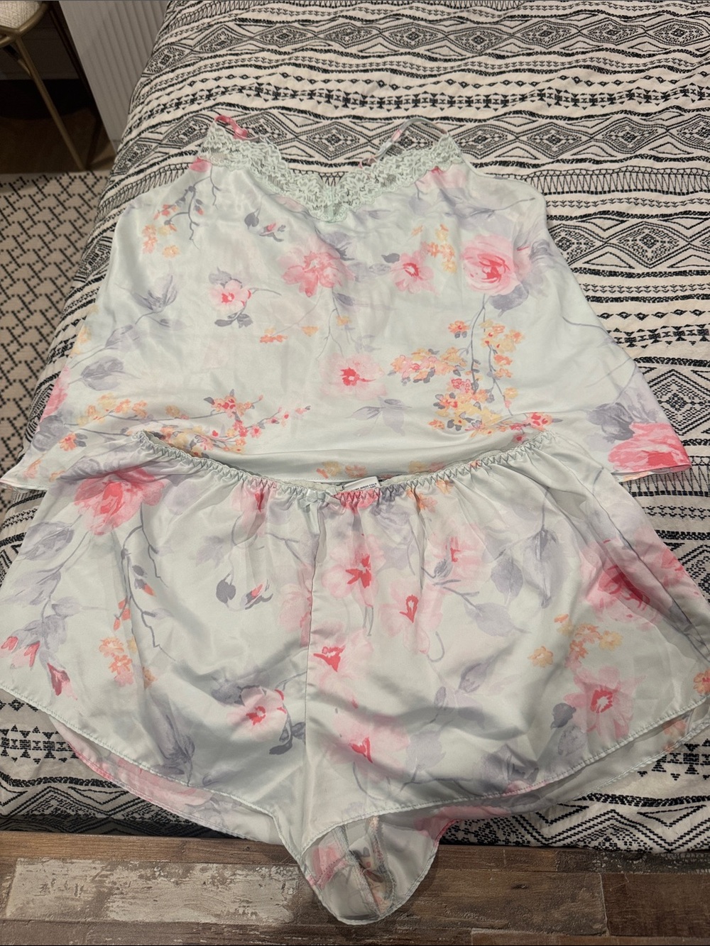 Apt. 9 Pastel Floral Lace-Trim Cami & Shorts Set - Mint, Pink, Lavender